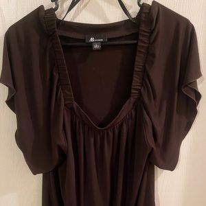 AB Studio size Large brown blouse